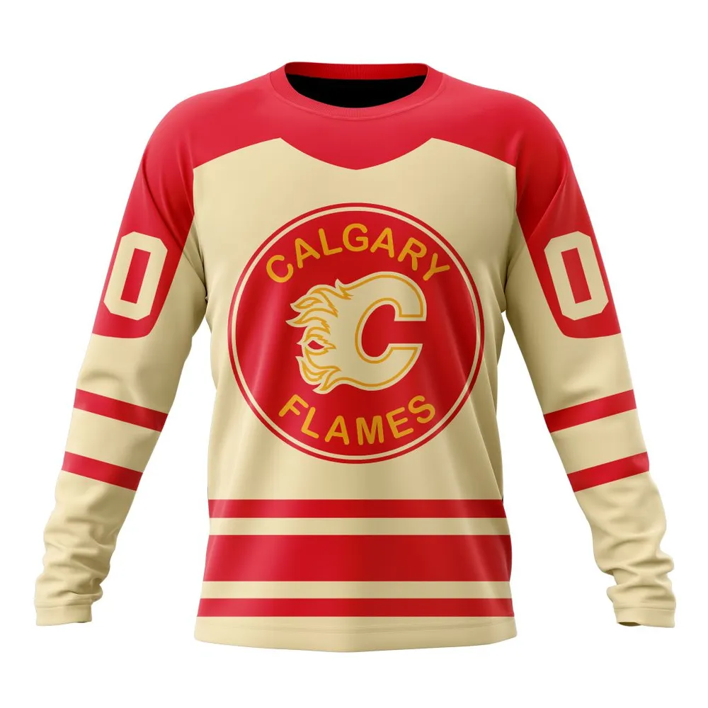 NHL Calgary Flames Heritage Classic Long Sleeved Sweatshirt 