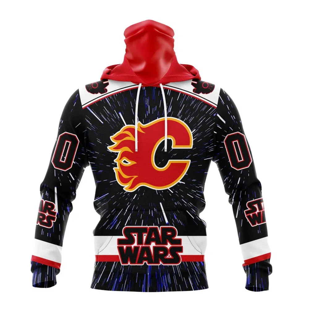 NHL Calgary Flames Special Star Wars Design St2303 Mask Hoodie