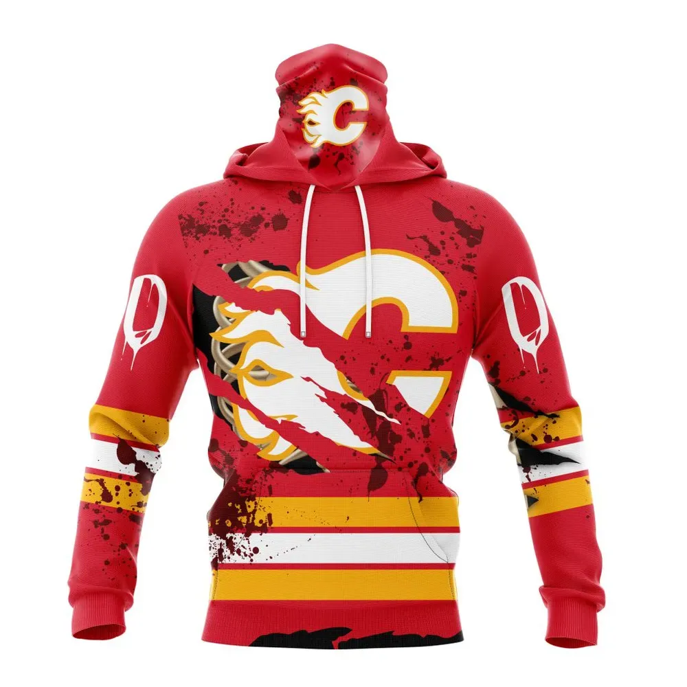 NHL Calgary Flames | Specialized Design Jersey With Your Ribs For Halloween Mask Hoodie