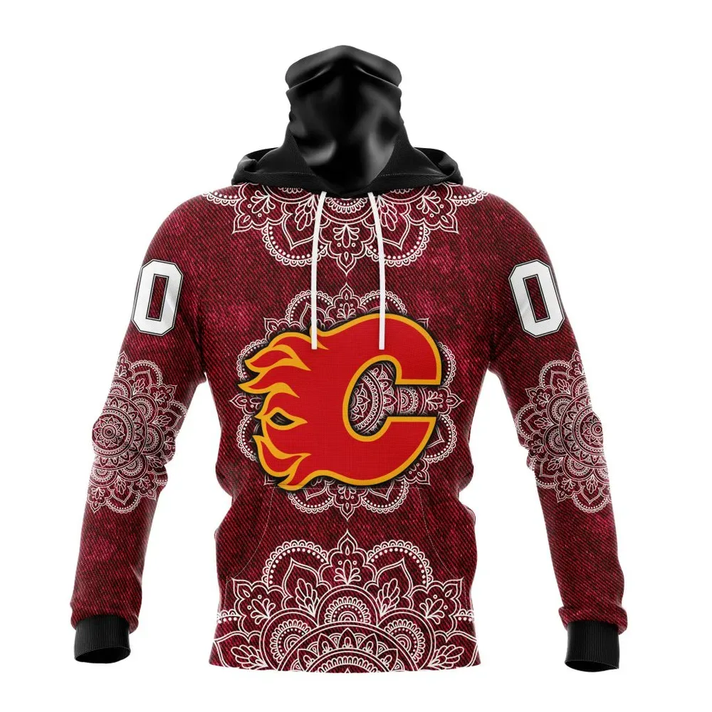 NHL Calgary Flames | Specialized Mandala Style St2201 Mask Hoodie