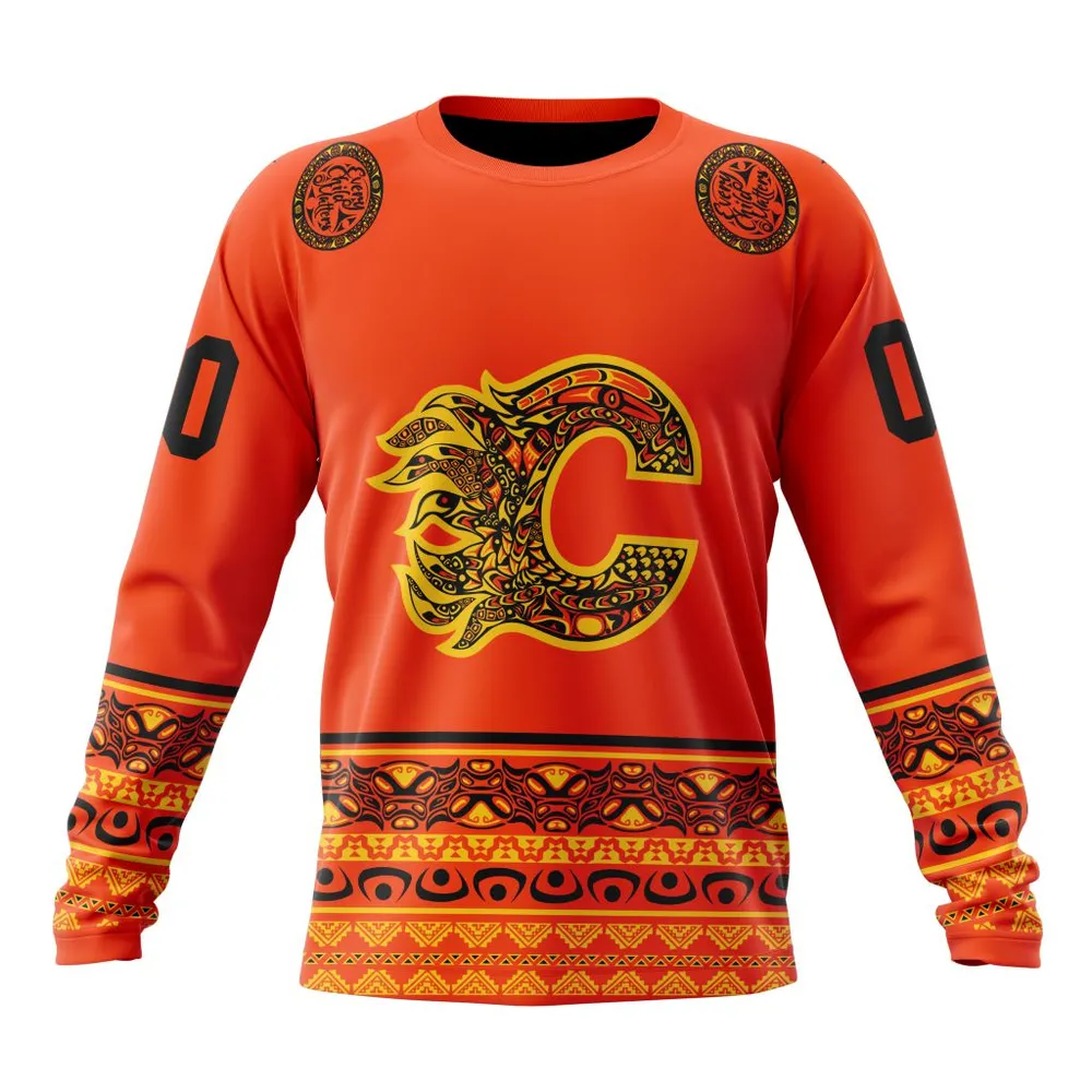 NHL Calgary Flames | Specialized National Day For Truth And Reconciliation Long Sleeved Sweatshirt 