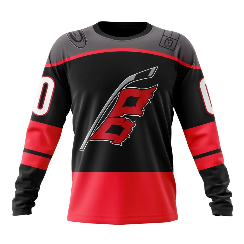 NHL Carolina Hurricanes Home Kits Long Sleeved Sweatshirt 