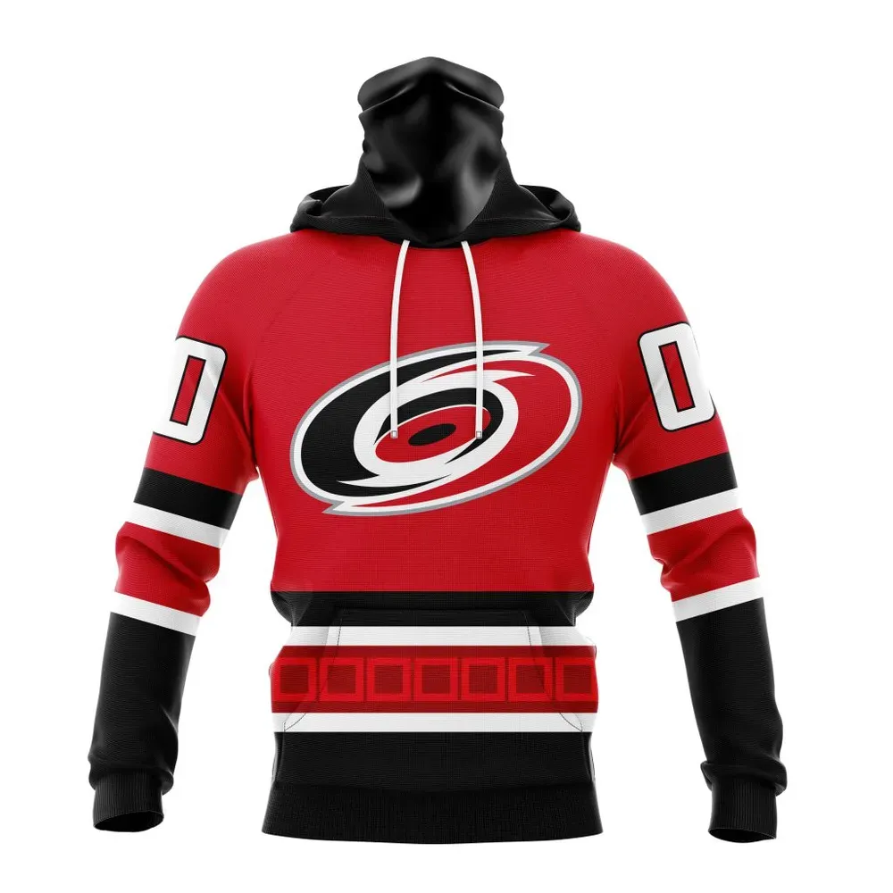 NHL Carolina Hurricanes Personalize Alternate Kits Mask Hoodie