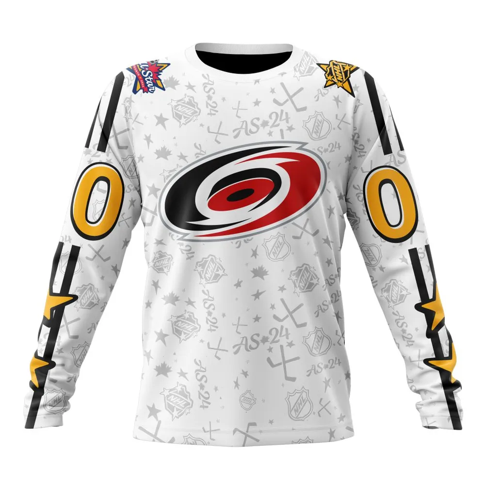 NHL Carolina Hurricanes Special 2024 All-Star Game Design St2401 Long Sleeved Sweatshirt 