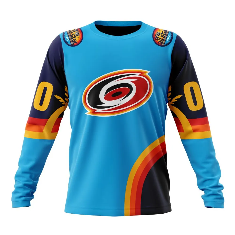 NHL Carolina Hurricanes Special All-Star Game Design With Atlantic Ocean Long Sleeved Sweatshirt 