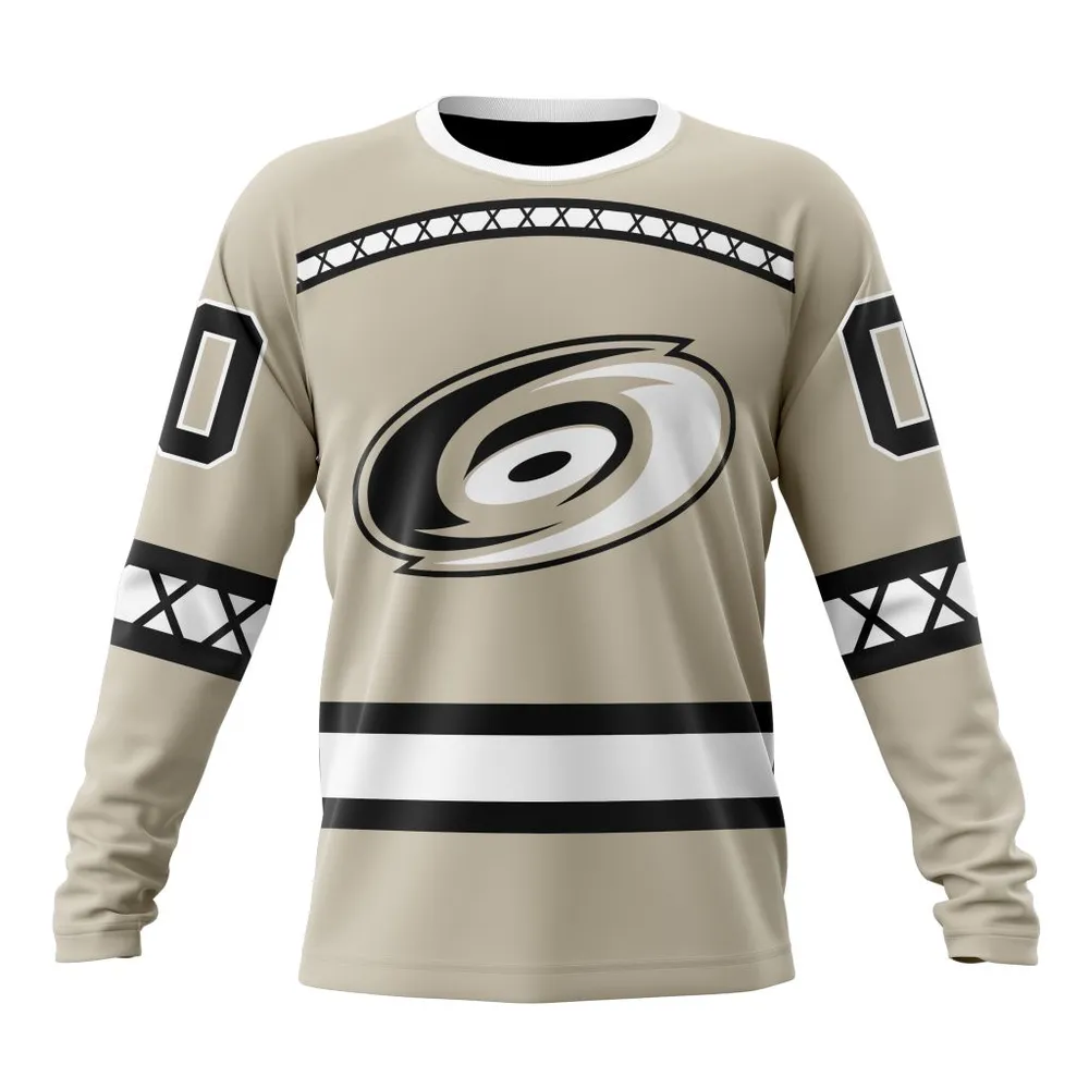 NHL Carolina Hurricanes Special City Connect Design St2402 Long Sleeved Sweatshirt 