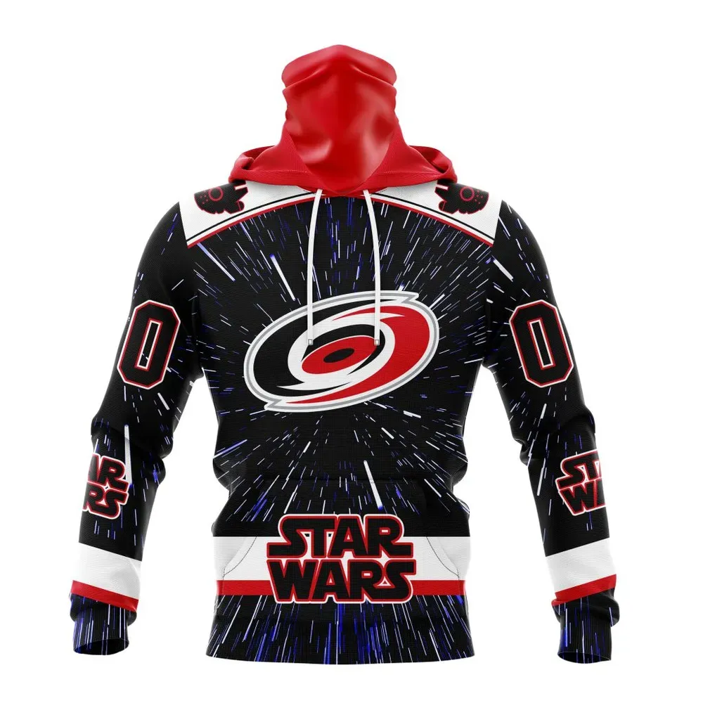 NHL Carolina Hurricanes Special Star Wars Design St2303 Mask Hoodie