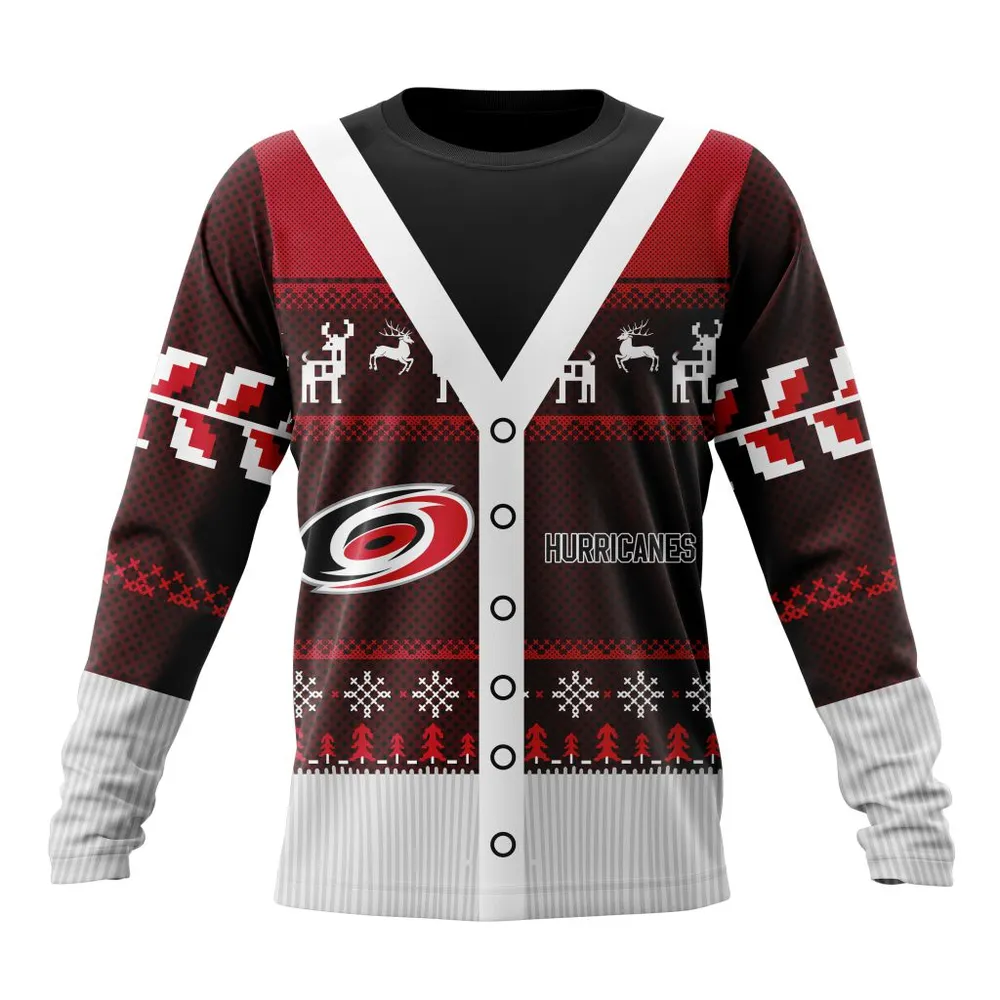 NHL Carolina Hurricanes | Specialized Chrismas Season Long Sleeved Sweatshirt 