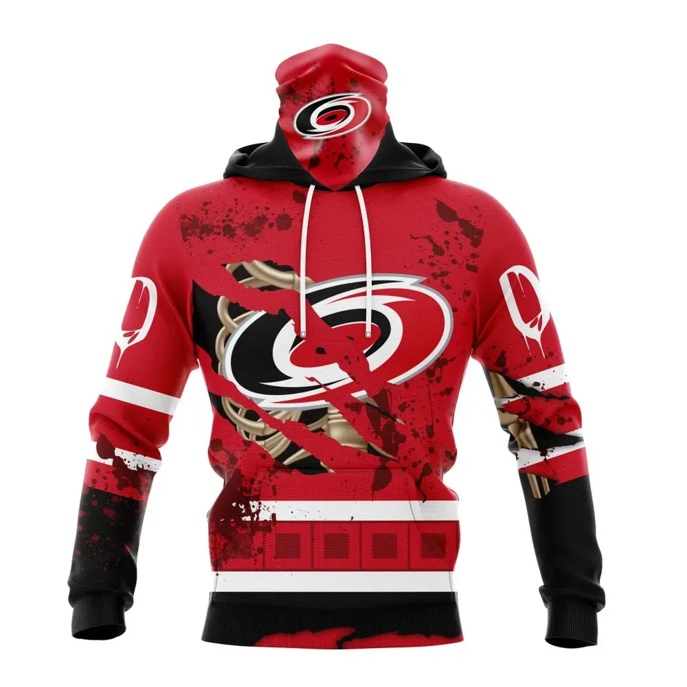 NHL Carolina Hurricanes | Specialized Design Jersey With Your Ribs For Halloween Mask Hoodie