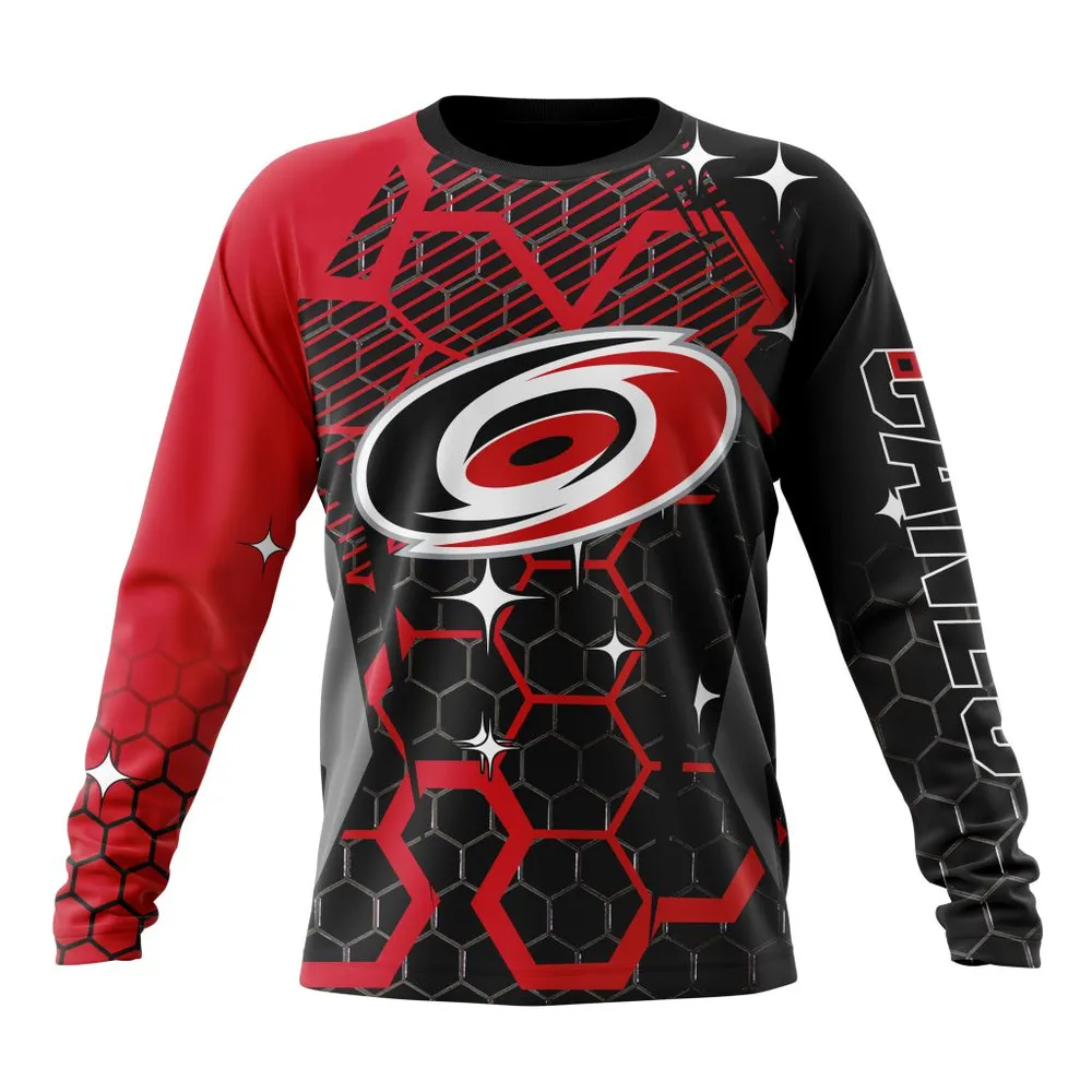 NHL Carolina Hurricanes | Specialized Design With Motocross Syle V0222 Long Sleeved Sweatshirt 