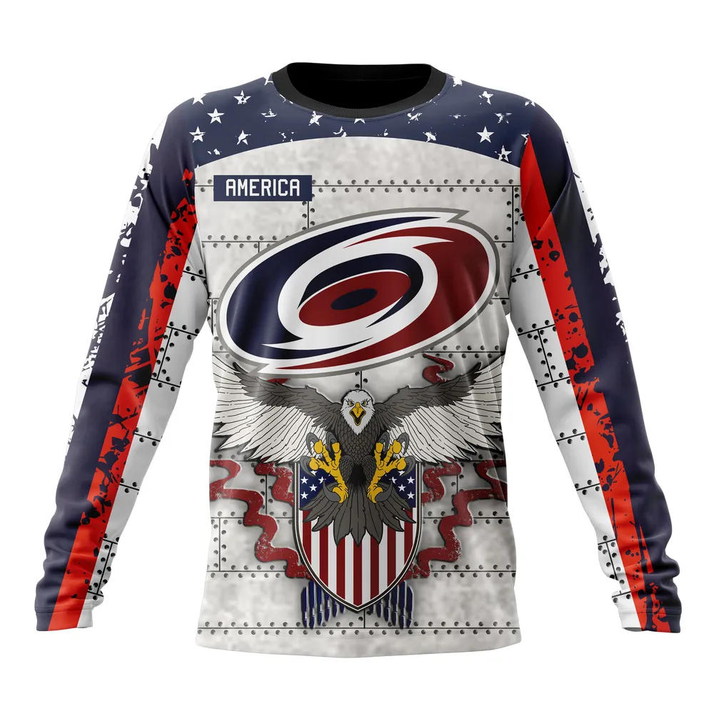 NHL Carolina Hurricanes | Specialized Unisex In Us Concepts V0222 Long Sleeved Sweatshirt 