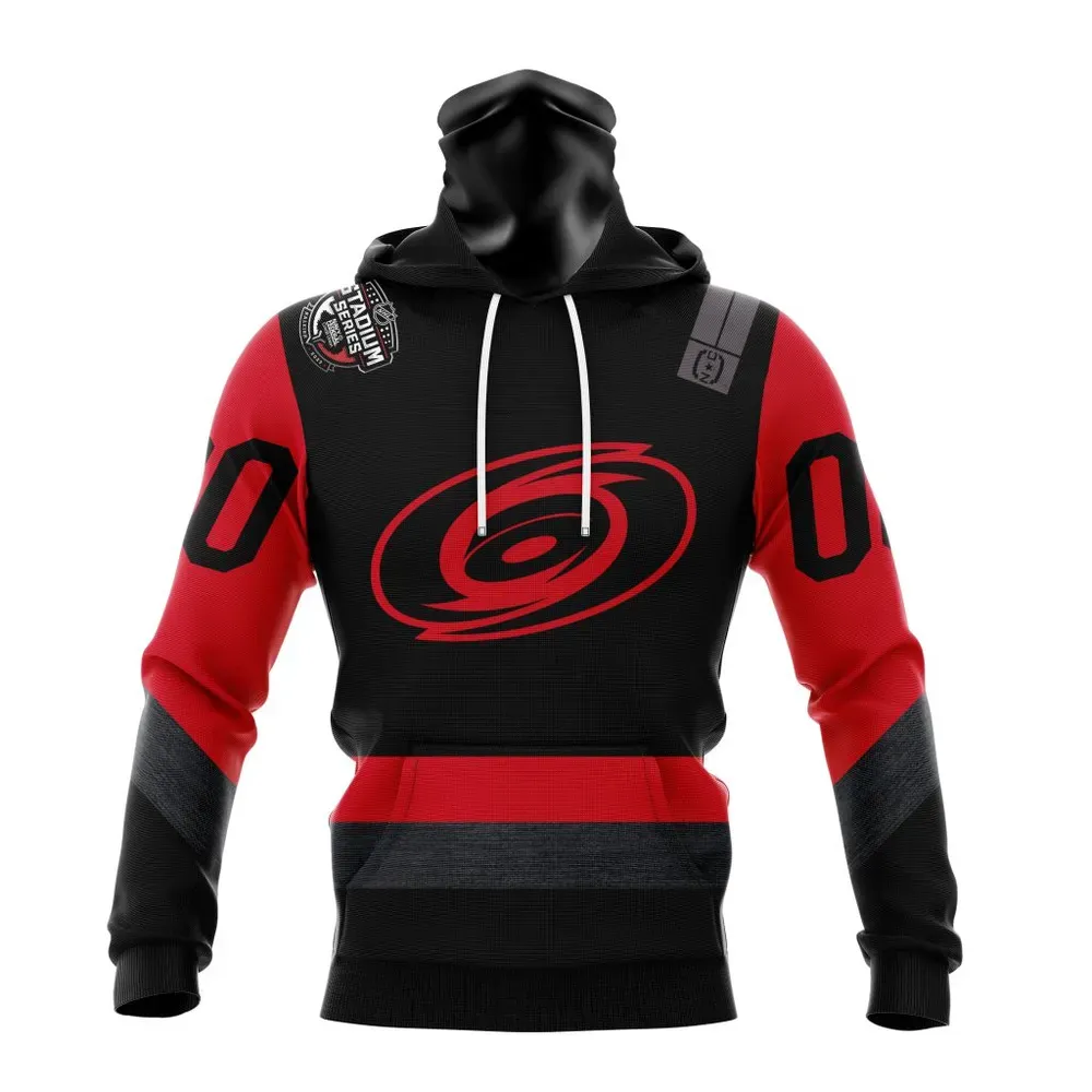 NHL Carolina Hurricanes Stadium Series Kits Mask Hoodie