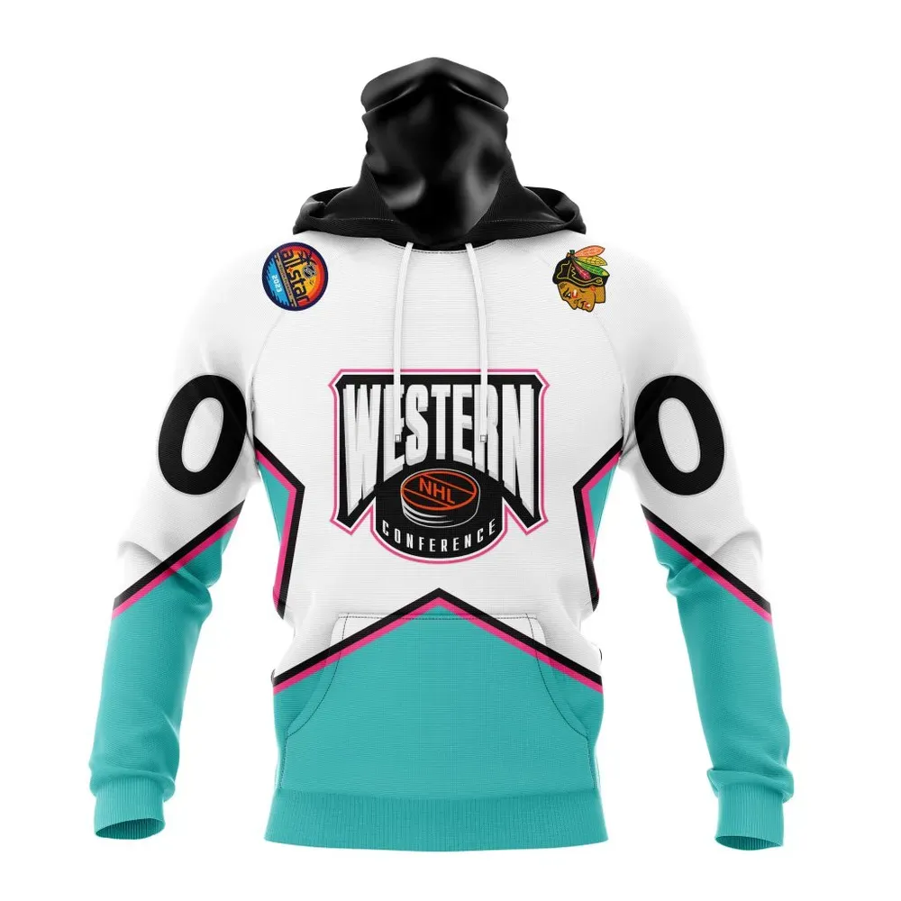 NHL Chicago Blackhawks All-Star Western Conference 2023 Mask Hoodie