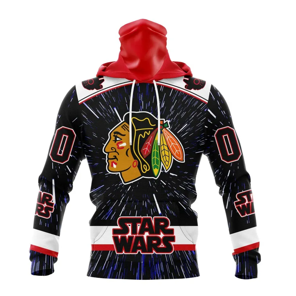 NHL Chicago Blackhawks Special Star Wars Design St2303 Mask Hoodie