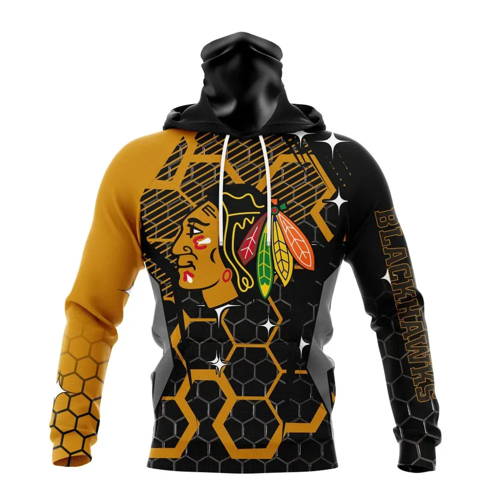 NHL Chicago Blackhawks | Specialized Design With Motocross Syle V0222 Mask Hoodie