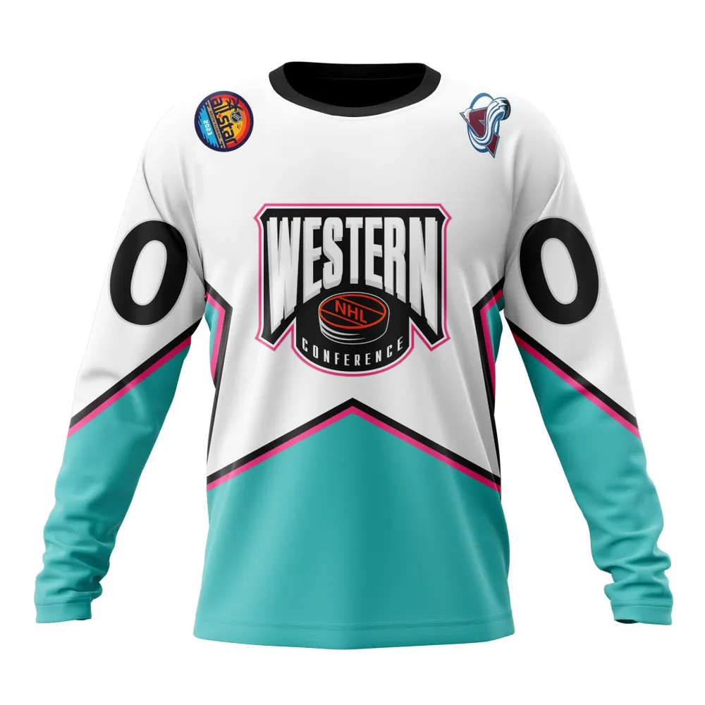 NHL Colorado Avalanche All-Star Western Conference 2023 Long Sleeved Sweatshirt 