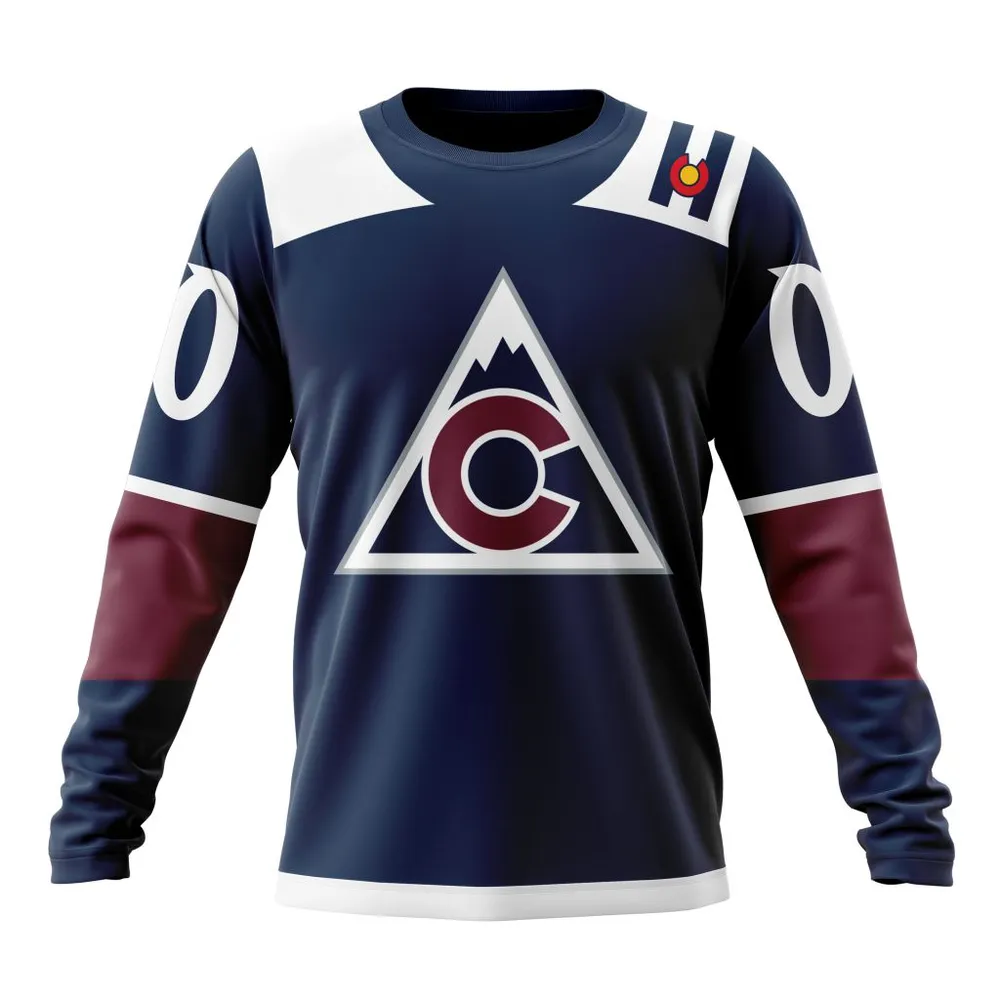 NHL Colorado Avalanche Alternate Kits Long Sleeved Sweatshirt 