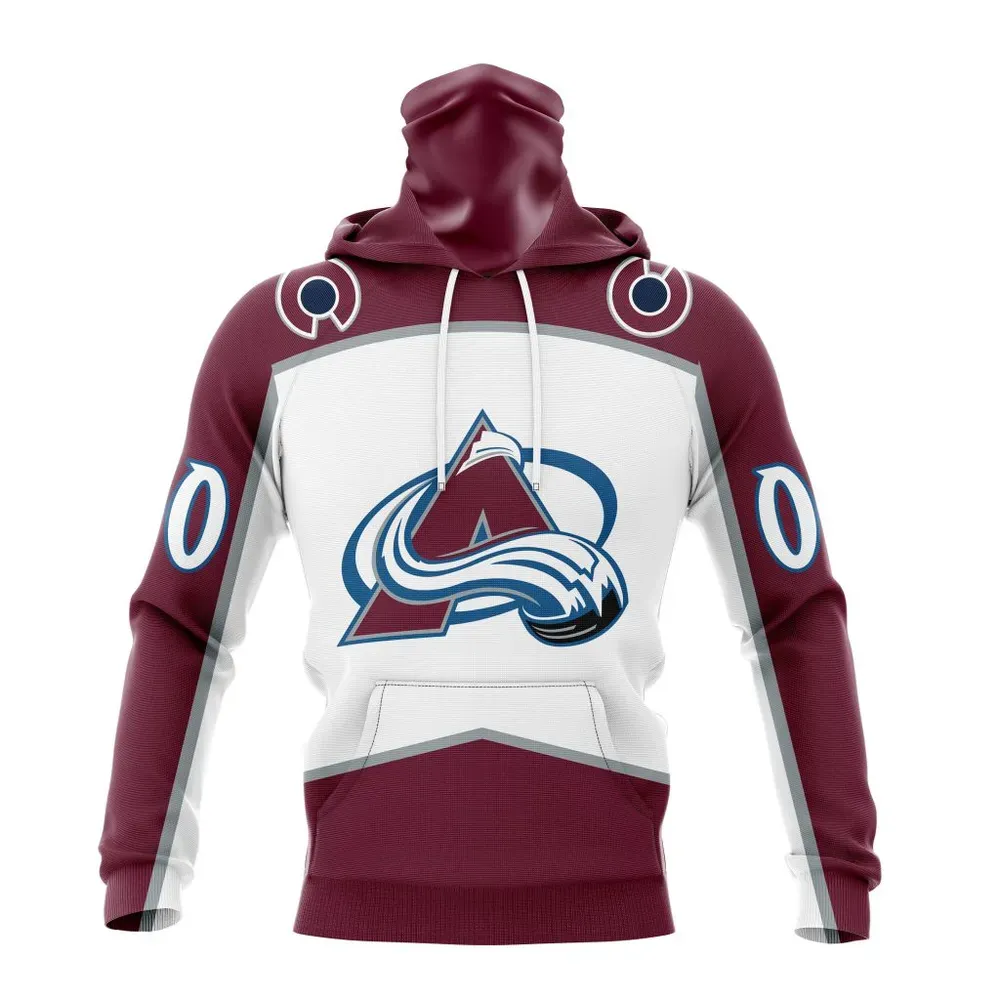 NHL Colorado Avalanche Personalized Away Kits Mask Hoodie