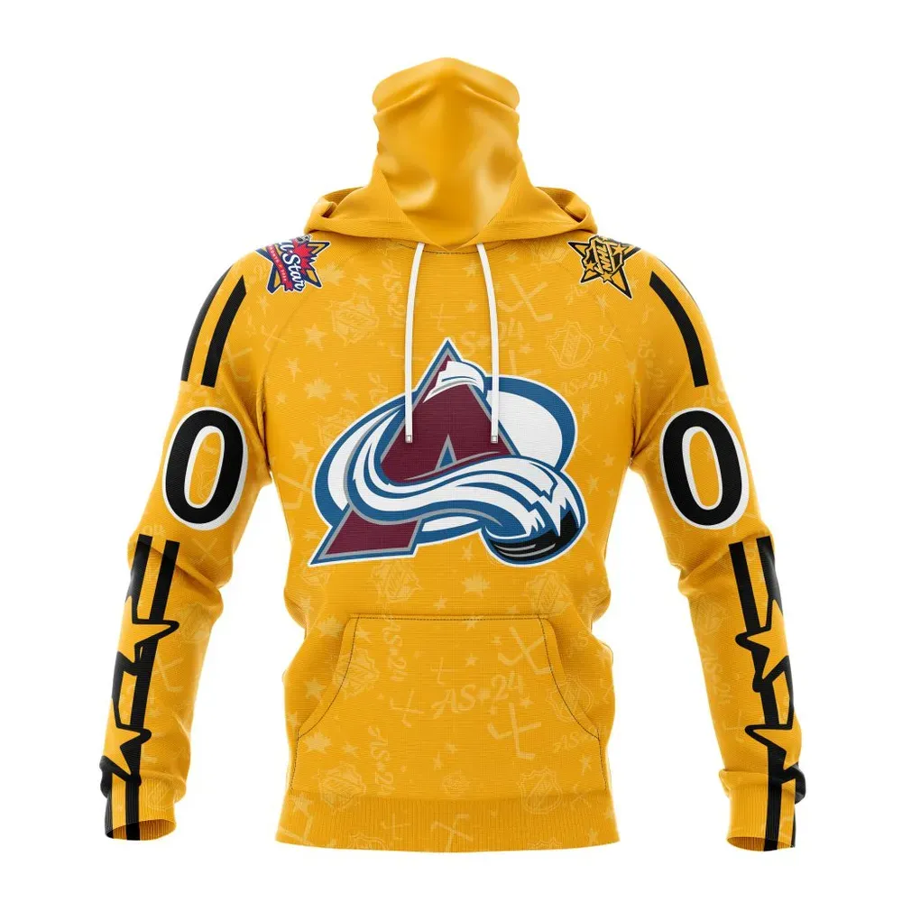 NHL Colorado Avalanche Special 2024 All-Star Game Design St2401 Mask Hoodie