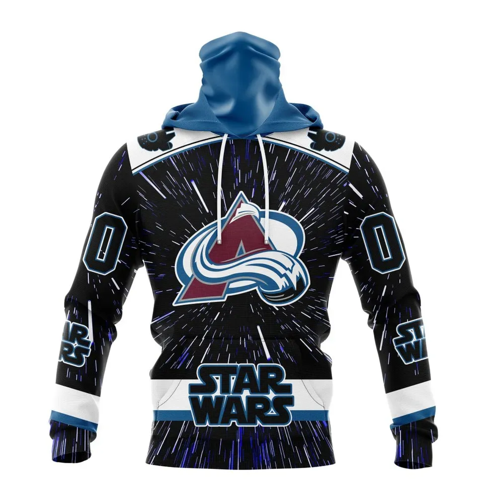 NHL Colorado Avalanche Special Star Wars Design St2303 Mask Hoodie