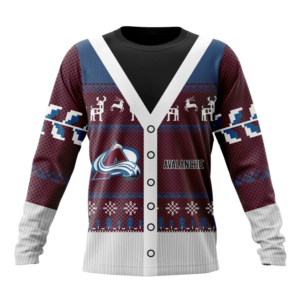 NHL Colorado Avalanche | Specialized Chrismas Season Long Sleeved Sweatshirt 