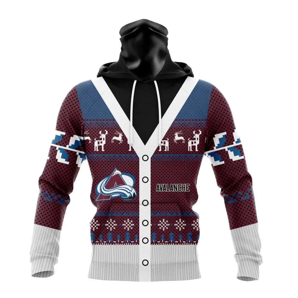 NHL Colorado Avalanche | Specialized Chrismas Season Mask Hoodie