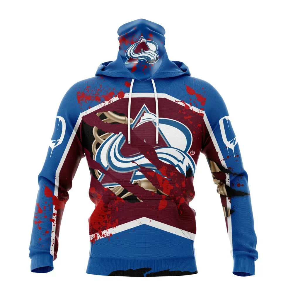 NHL Colorado Avalanche | Specialized Design Jersey With Your Ribs For Halloween Mask Hoodie