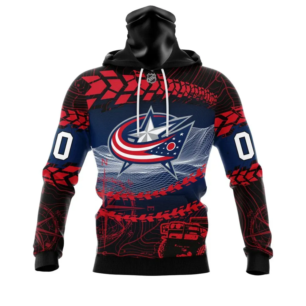 NHL Columbus Blue Jackets | Specialized Off Road Style St2201 Mask Hoodie