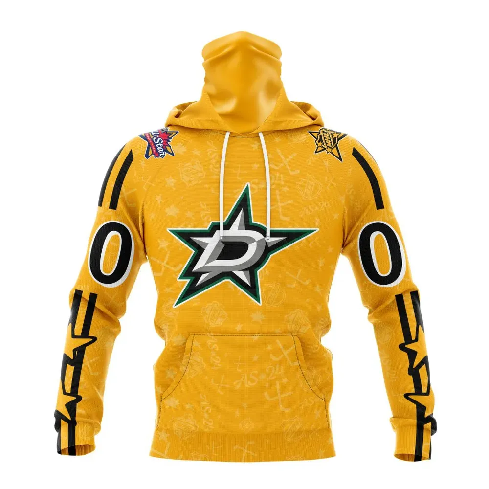 NHL Dallas Stars Special 2024 All-Star Game Design St2401 Mask Hoodie