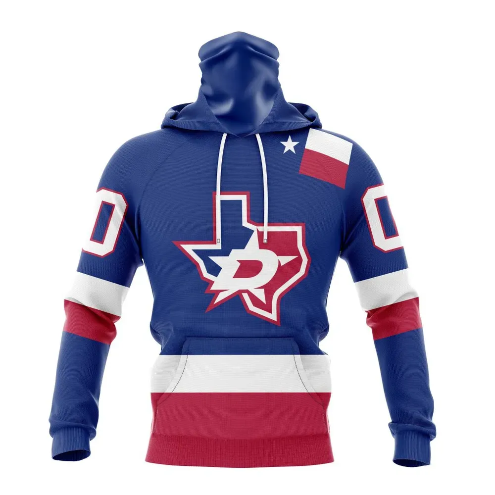 NHL Dallas Stars Special City Connect Design St2402 Mask Hoodie