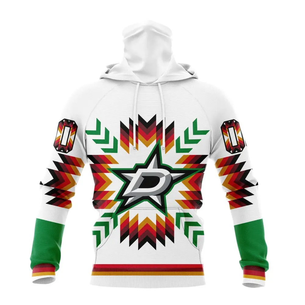 NHL Dallas Stars Special Design With Native Pattern St2302 Mask Hoodie