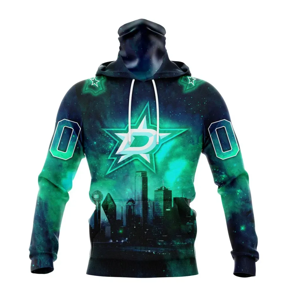 NHL Dallas Stars Special Design With Night Sky Galaxy St2301 Mask Hoodie