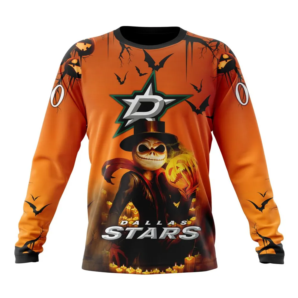 NHL Dallas Stars Special Halloween Concepts St2201 Long Sleeved Sweatshirt 