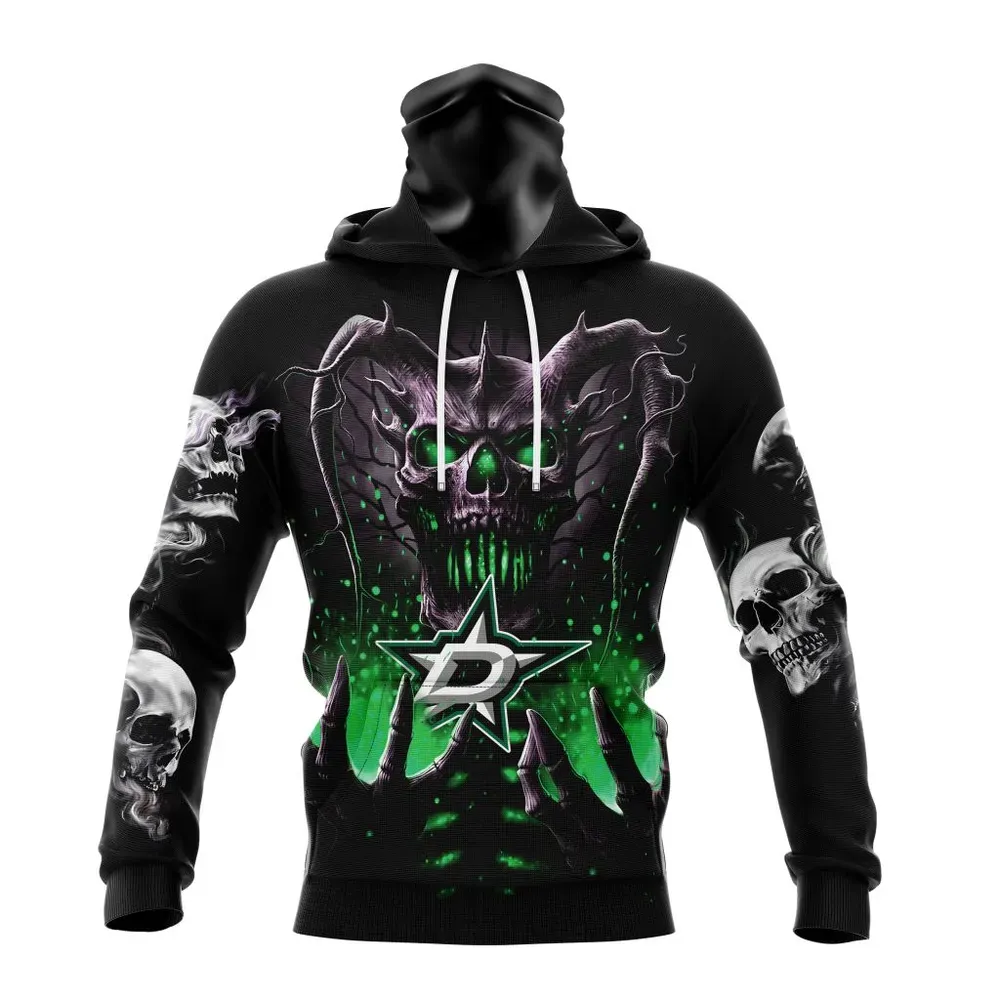 NHL Dallas Stars Special Skull Art Design St2301 Mask Hoodie