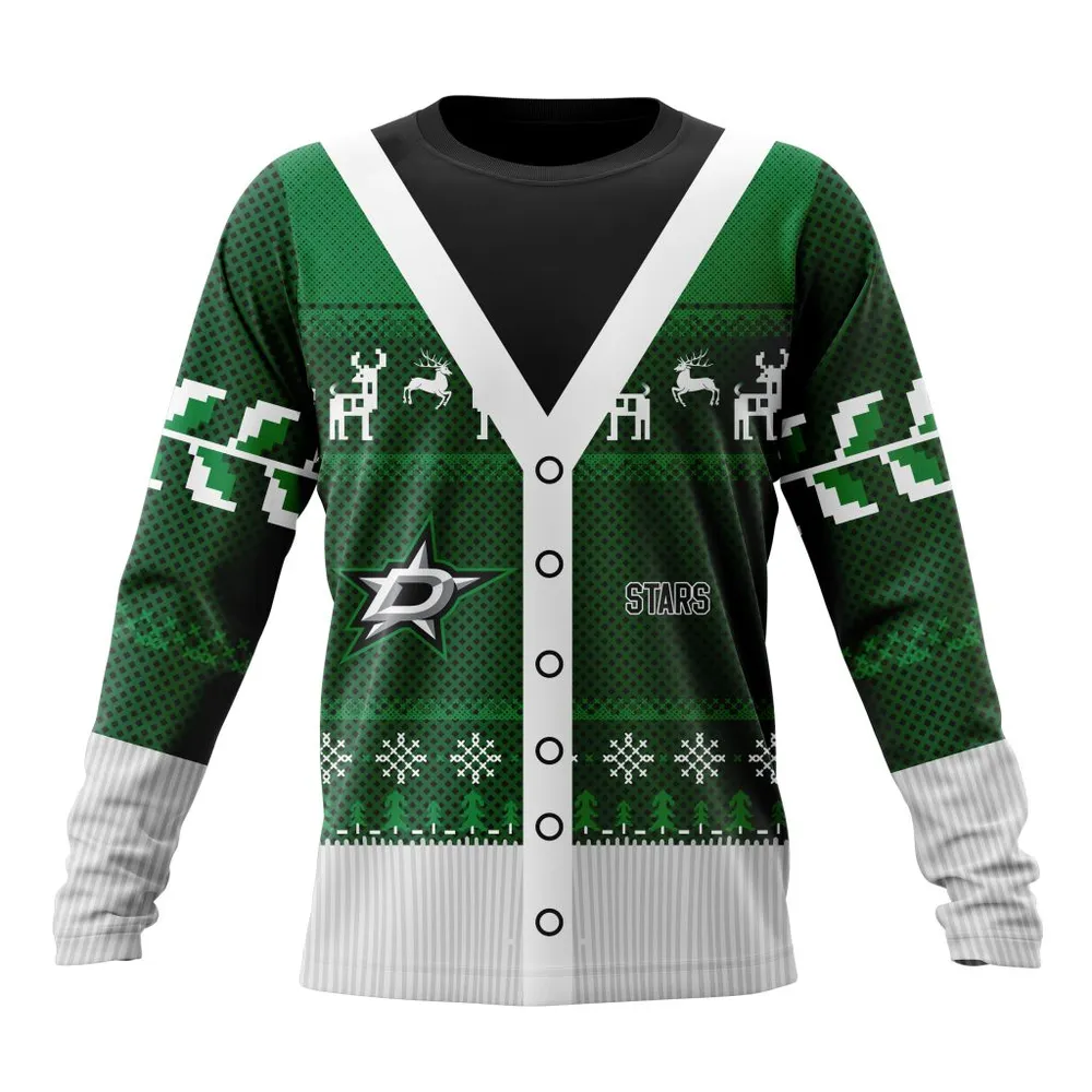 NHL Dallas Stars | Specialized Chrismas Season Long Sleeved Sweatshirt 