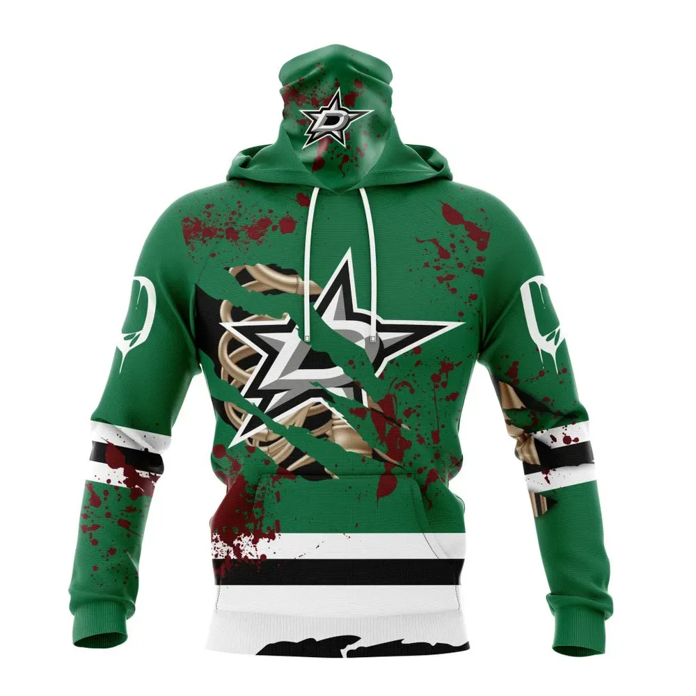 NHL Dallas Stars | Specialized Design Jersey With Your Ribs For Halloween Mask Hoodie