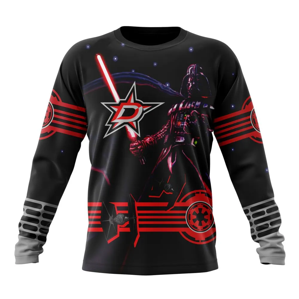 NHL Dallas Stars | Specialized Starwar Darth Vader Version Jersey Long Sleeved Sweatshirt 