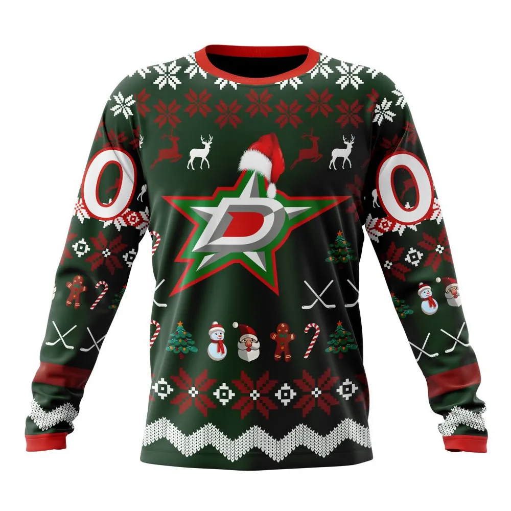 NHL Dallas Stars | Specialized Unisex Christmas Is Coming Long Sleeved Sweatshirt 