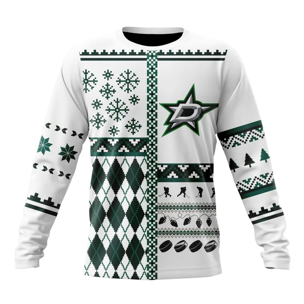 NHL Dallas Stars | Specialized Unisex Christmas Is Coming V01 Long Sleeved Sweatshirt 