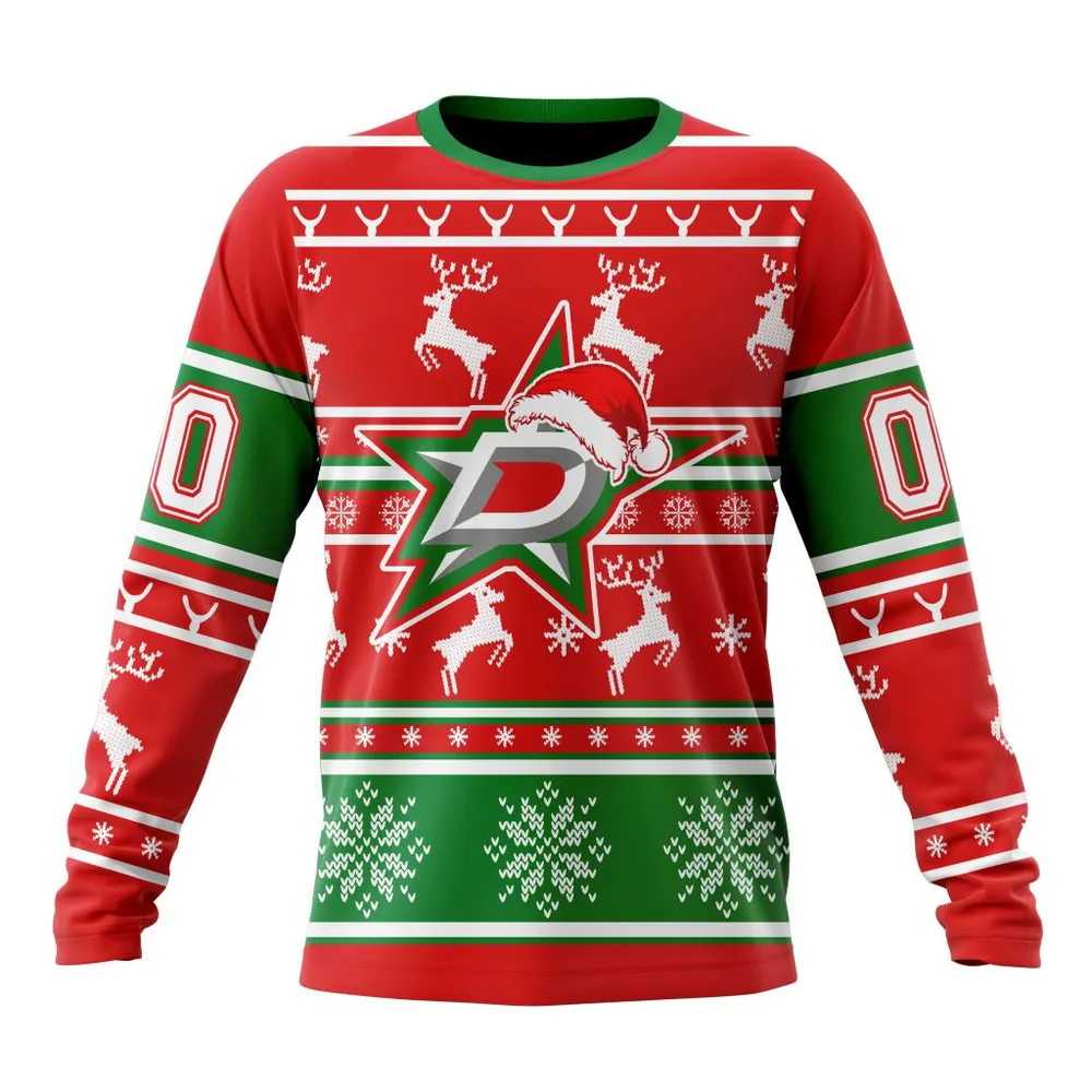 NHL Dallas Stars | Specialized Unisex Christmas Is Coming V02 Long Sleeved Sweatshirt 