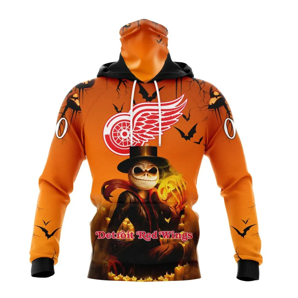 NHL Detroit Red Wings Special Halloween Concepts St2201 Mask Hoodie