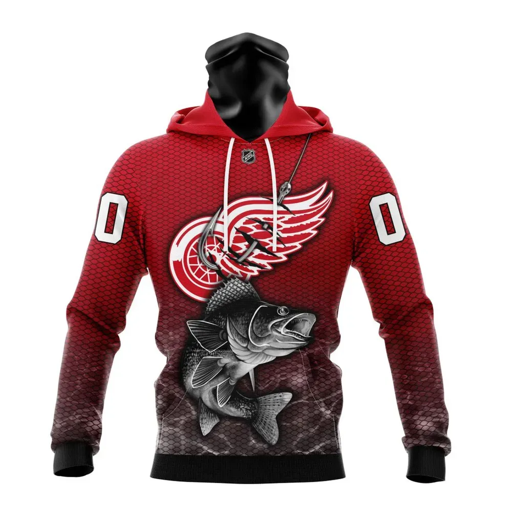 NHL Detroit Red Wings | Specialized Fishing Style St2201 Mask Hoodie