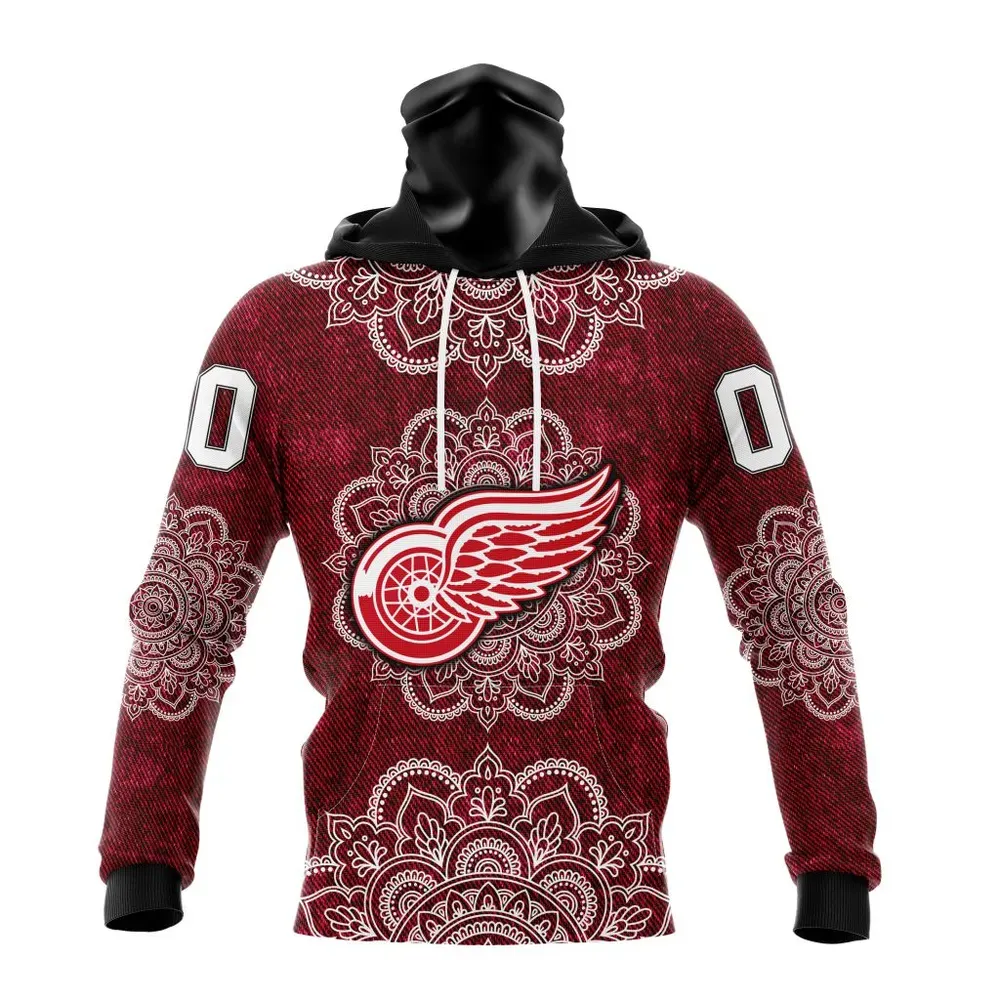 NHL Detroit Red Wings | Specialized Mandala Style St2201 Mask Hoodie