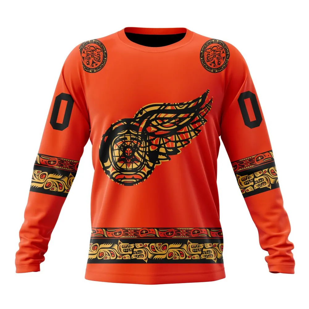 NHL Detroit Red Wings | Specialized National Day For Truth And Reconciliation Long Sleeved Sweatshirt 