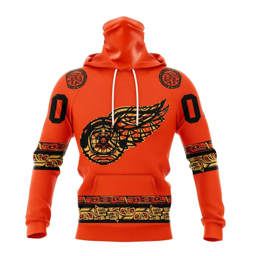 NHL Detroit Red Wings | Specialized National Day For Truth And Reconciliation Mask Hoodie