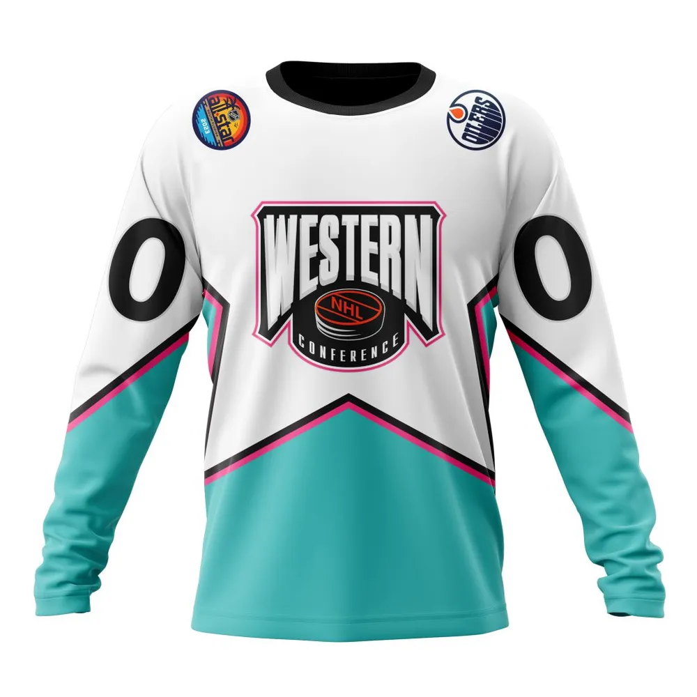 NHL Edmonton Oilers All-Star Western Conference 2023 Long Sleeved Sweatshirt 