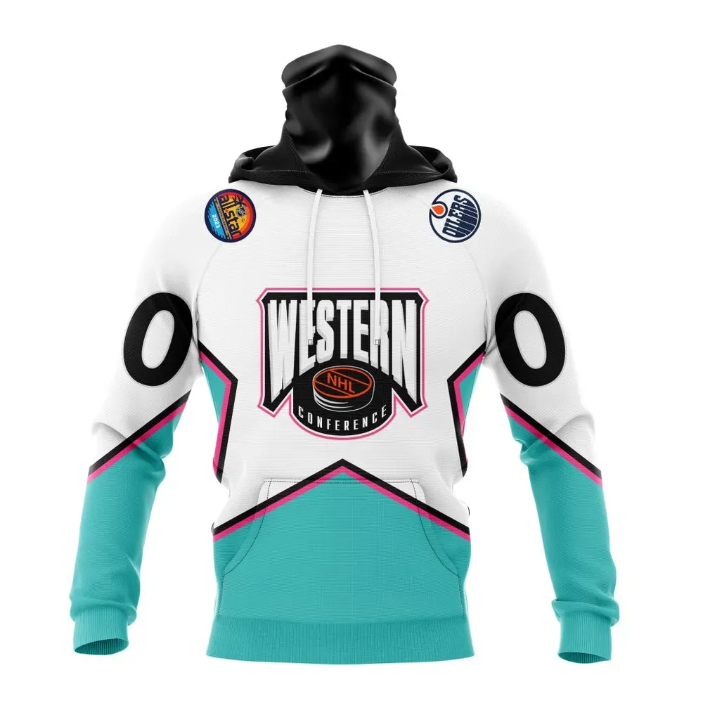 NHL Edmonton Oilers All-Star Western Conference 2023 Mask Hoodie