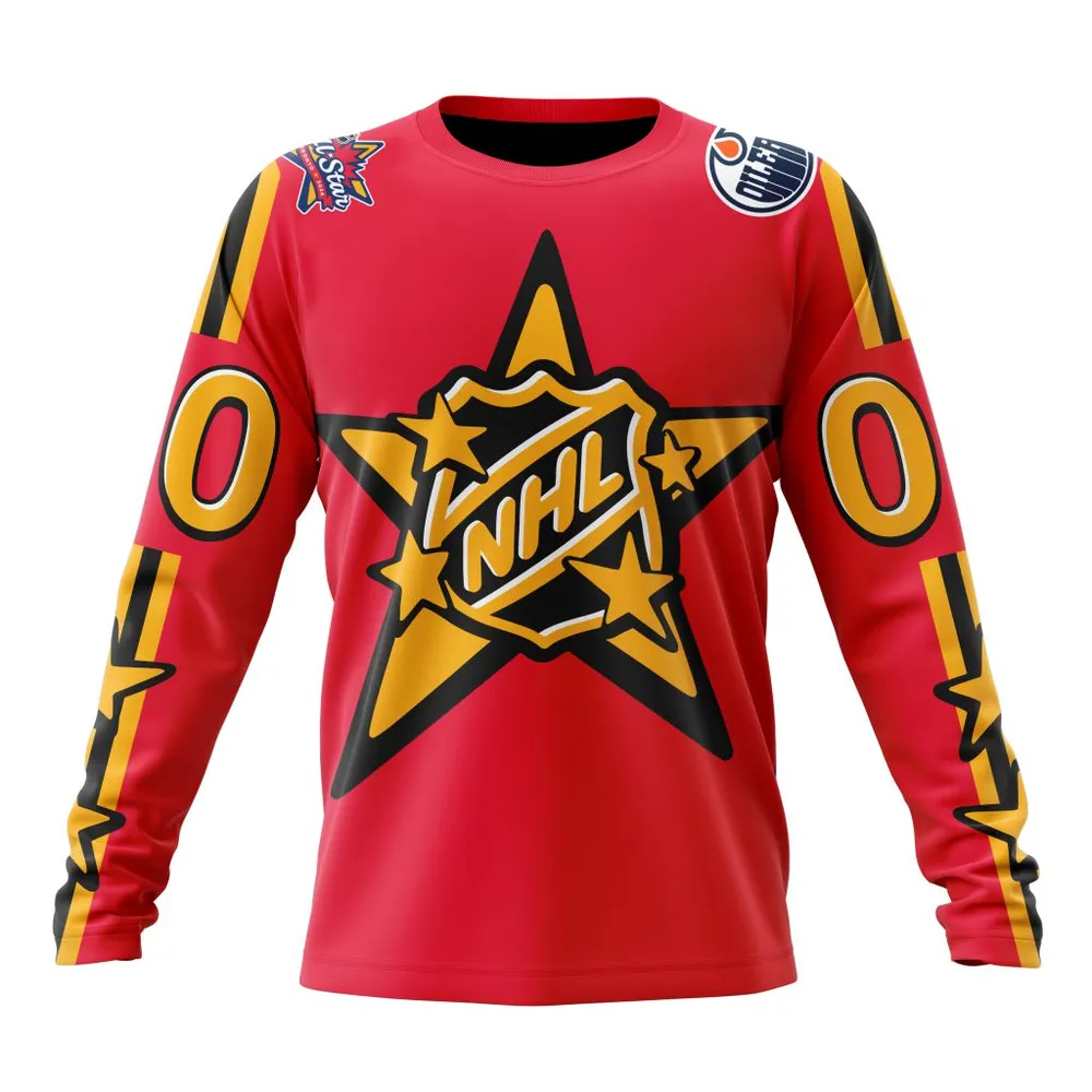 NHL Edmonton Oilers Personalized 2024 NHL All-Star Game Long Sleeved Sweatshirt 