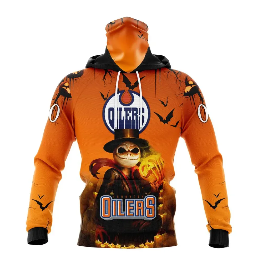 NHL Edmonton Oilers Special Halloween Concepts St2201 Mask Hoodie