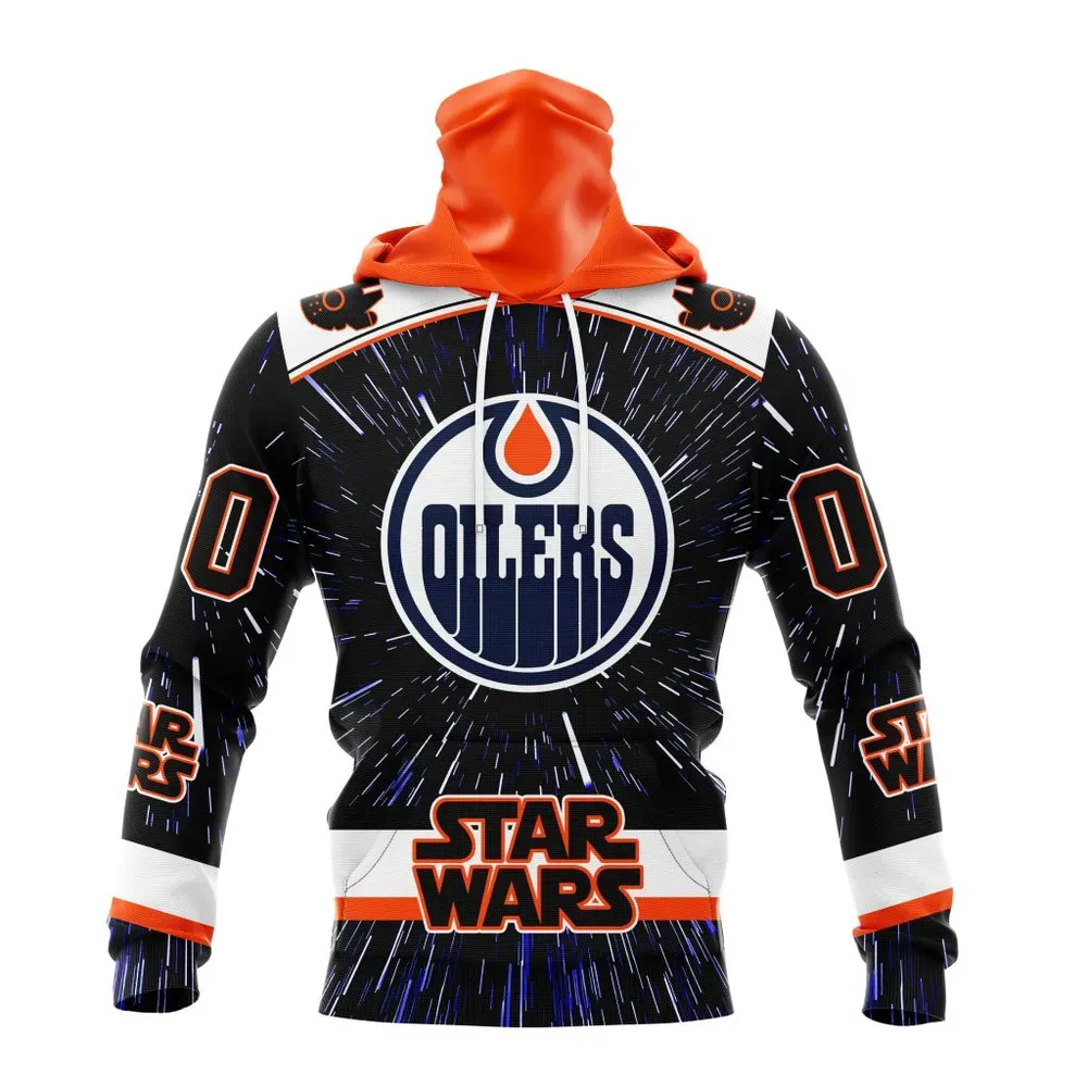 NHL Edmonton Oilers Special Star Wars Design St2303 Mask Hoodie